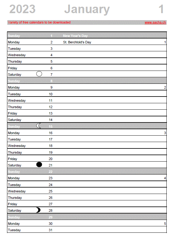 Monthly Planner 2023